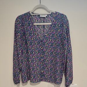 Tanya Taylor Multicolor Floral Blouse